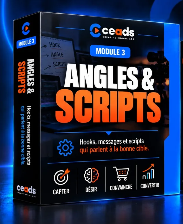 Mockup du module : Angles, hooks & scripts