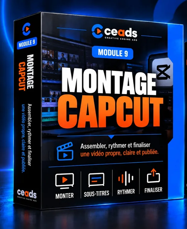 Mockup du module : Montage CapCut